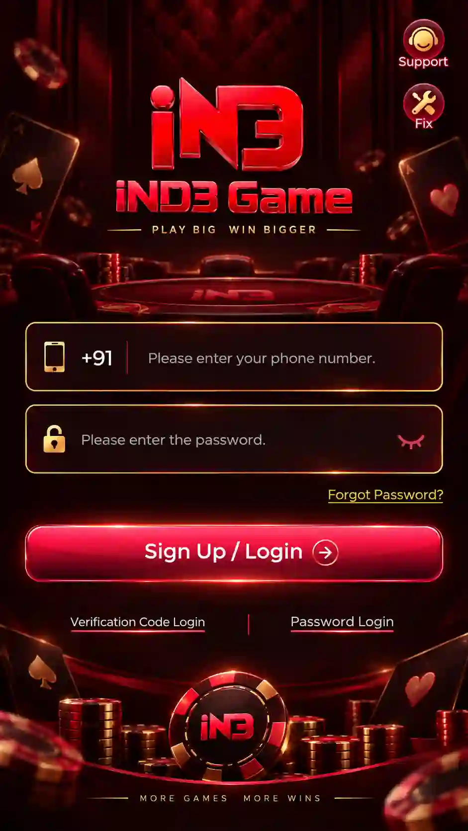 IND3 Game online games screen