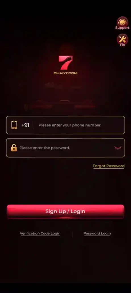 DHAN7 Game Login Mobile Access Android Gaming