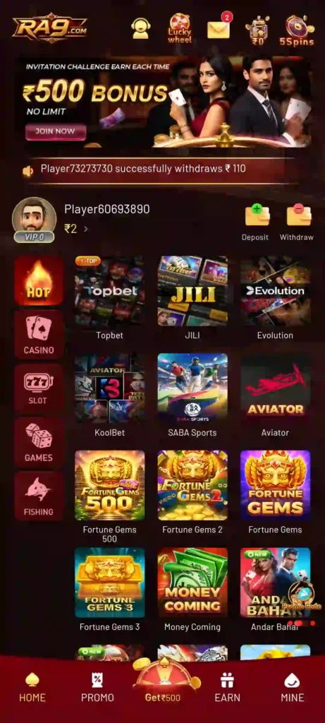 RA9 Game Aviator JILI Slots Android Online Gaming