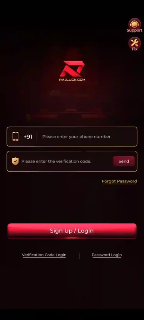 RAJLUCK Game Login Mobile Access Android Gaming