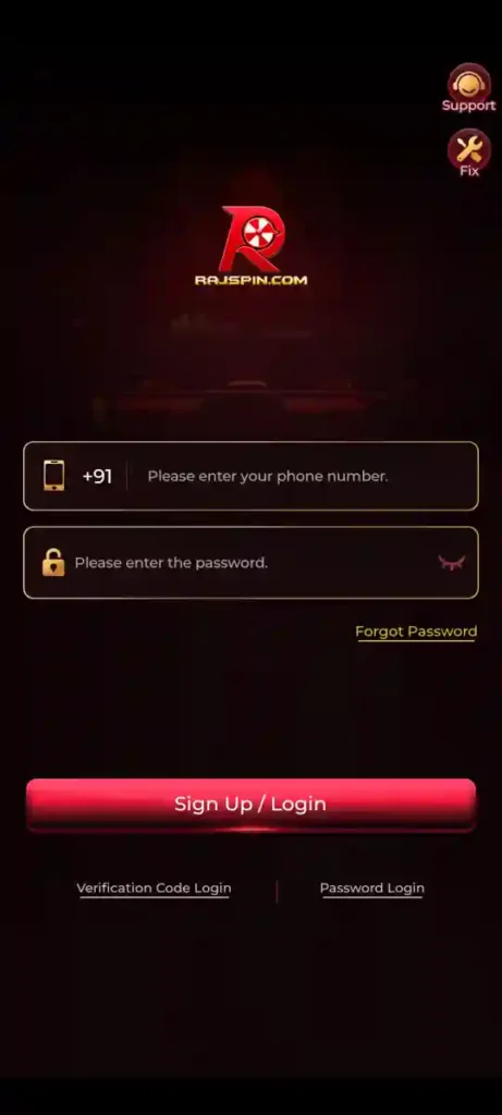 RAJSPIN Game Login Mobile Access Android Gaming