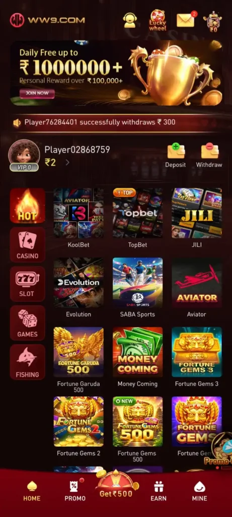WW9 Game Aviator JILI Slots Android Online Gaming