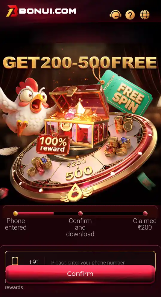 Bonu1 Game Download screen for Android APK