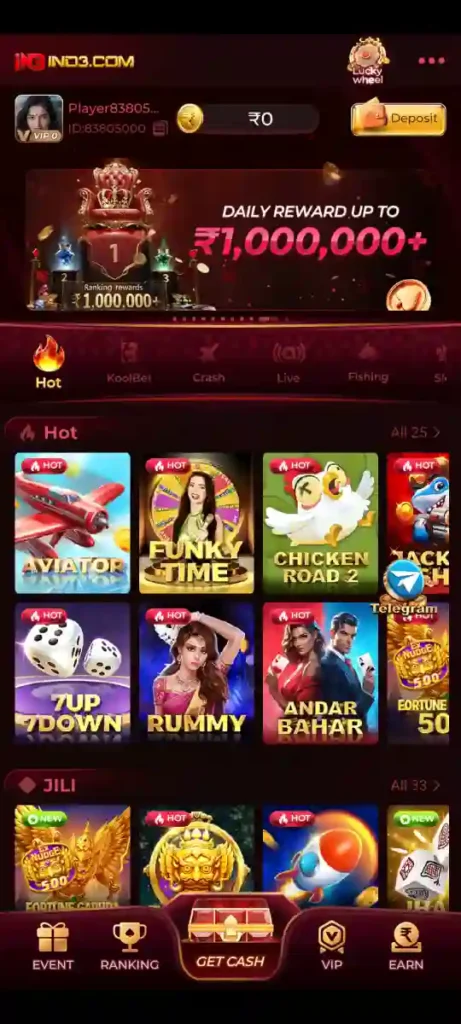 IND3 Game Features Aviator JILI Slots Mobile Gaming